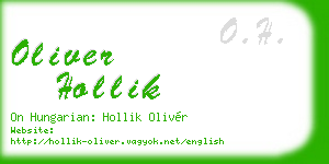 oliver hollik business card