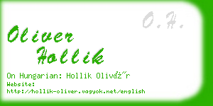 oliver hollik business card